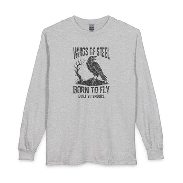 Wings of Steel Unisex Long Sleeve T-shirt- Classic Fit design 2
