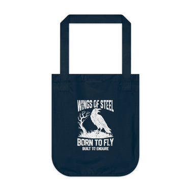 Wings of Steel Organic Canvas Tote Bag design 2